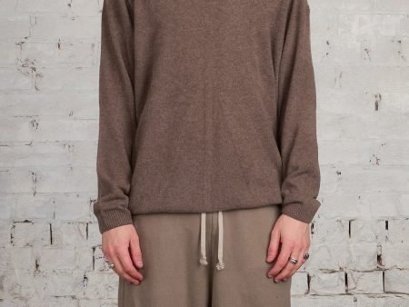 Rick Owens Moncler Round Neck Jumbo Sweater Dust Online Sale