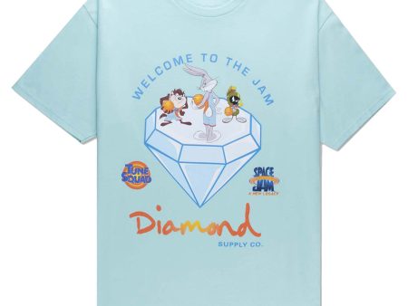 DIAMOND x SPACE JAM WELCOME TO THE JAM TEE DIAMOND BLUE Supply