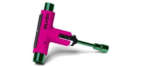 SILVER SKATE TOOL NEON PINK For Cheap