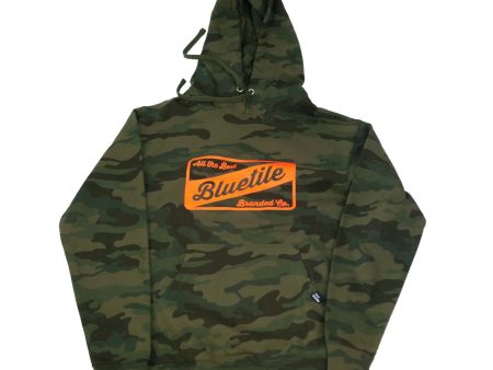 BLUETILE CRAFT HOODIE CAMO GLO ORG Discount