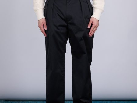 nanamica Double Pleat Hybrid Chino Pant Black Supply