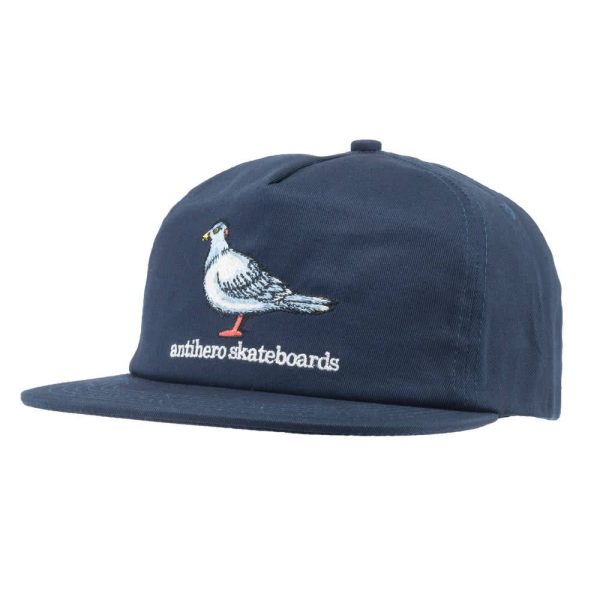 ANTIHERO PIGEON EMBLEM SNAP BACK NAVY on Sale