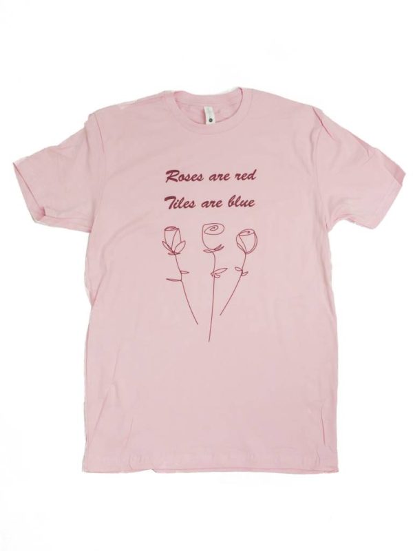 BLUETILE VINTAGE ROSES T-SHIRT PINK Supply