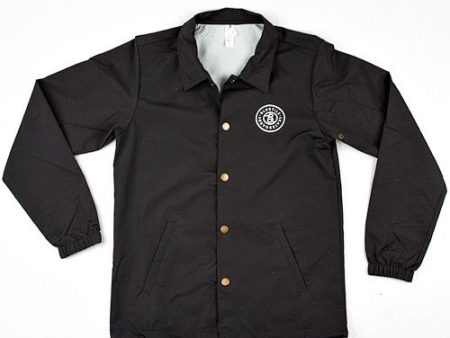 BLUETILE SUPPLY CO COACHES JACKET BLACK on Sale