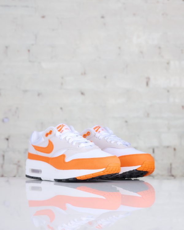 Nike Women s Air Max 1 Neutral Grey Safety Orange-White-Black on Sale