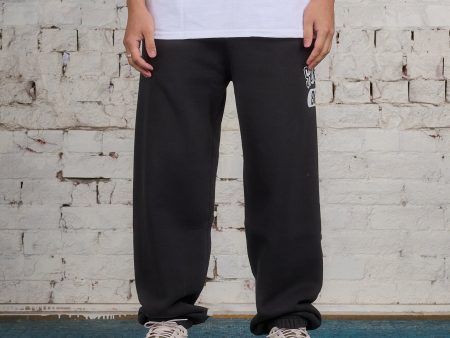 Stussy 80 Fleece Pant Washed Black on Sale