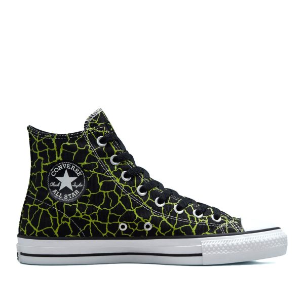 CONVERSE CONS CHUCK TAYLOR ALL STAR PRO HI BLACK LIME TWIST WHITE For Discount