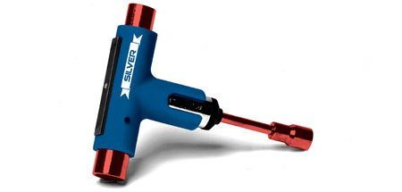 SILVER SKATE TOOL BLUE   RED Sale