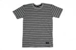 BLUETILE SURPLUS STRIPED TEE GREY   BLACK Supply