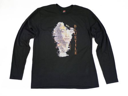 BLUETILE WATER COLOR LONG SLEEVE BLACK For Sale