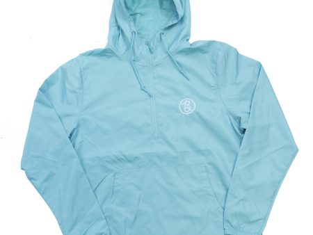 BLUETILE SUPPLY CO HALF-ZIP WINDBREAKER AQUA Supply