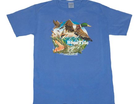 BLUETILE WILDERNESS DUCKS T-SHIRT FORTE BLUE Hot on Sale