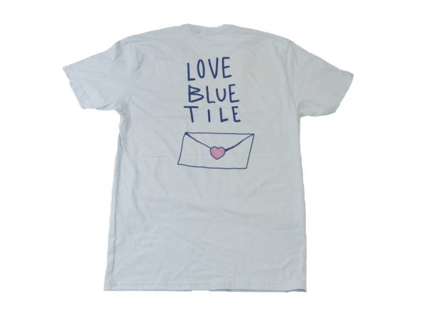 BLUETILE LOVE LETTER T-SHIRT LIGHT BLUE Sale