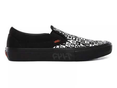 VANS X CULT SLIP ON PRO BLACK CHECKER Online Sale