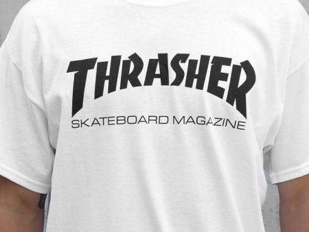 THRASHER SKATE MAG LOGO WHITE   BLACK Online