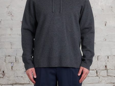 Norse Projects Axel Merino Cotton Milano Hoodie Dark Grey Online Hot Sale