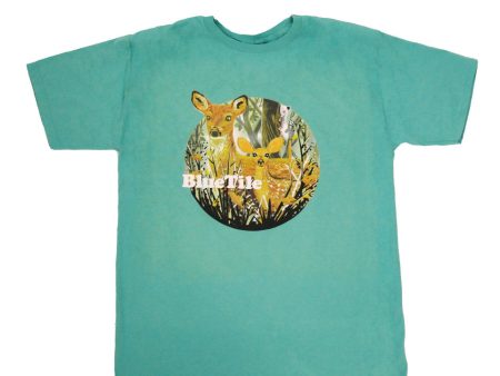 BLUETILE WILDERNESS DEER T-SHIRT MOSS Cheap