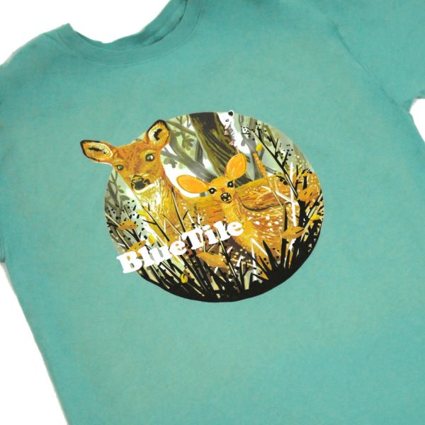 BLUETILE WILDERNESS DEER T-SHIRT MOSS Cheap