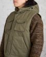 Engineered Garments Field Vest Olive PC Coated Cloth For Sale