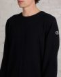 Rick Owens Moncler Round Neck Jumbo Sweater Black Hot on Sale