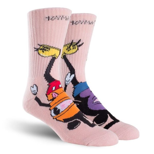 TOY MACHINE MOUSKETEER SOCK PINK Fashion