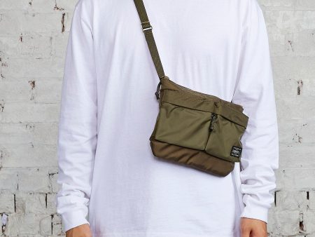 Porter Force Shoulder Bag Olive Drab For Discount