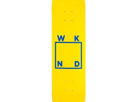 WKND LOGO DECK YELLOW BLUE 8.5 on Sale