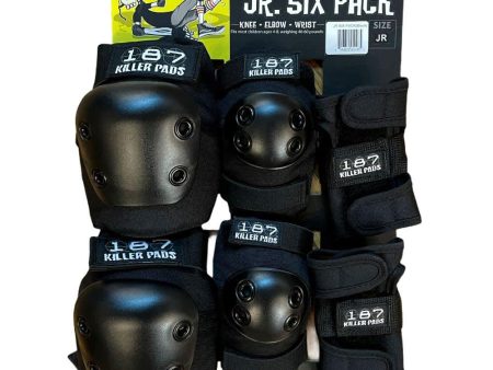 187 KILLER PADS JUNIOR 6 PACK SET BLACK Discount