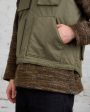 Engineered Garments Field Vest Olive PC Coated Cloth For Sale