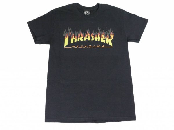 THRASHER BBQ LOGO T-SHIRT BLACK For Cheap