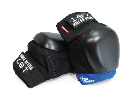 187 PRO DERBY KNEE PADS BLUE   BLACK Online now