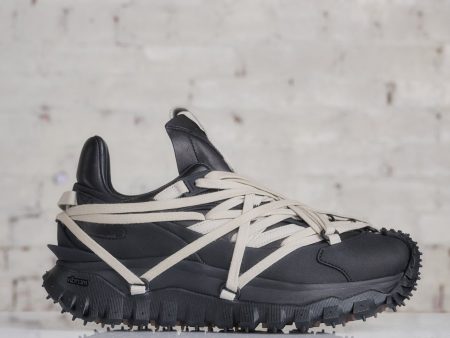 Rick Owens Moncler Trailgrip Megalace Runner Black For Sale