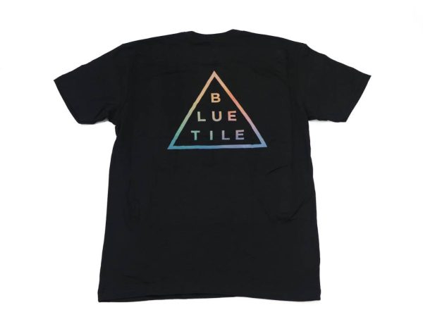 BLUETILE TRI-DYE T-SHIRT BLACK For Discount