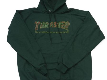 THRASHER DAVIS HOODIE FOREST GREEN Online Hot Sale