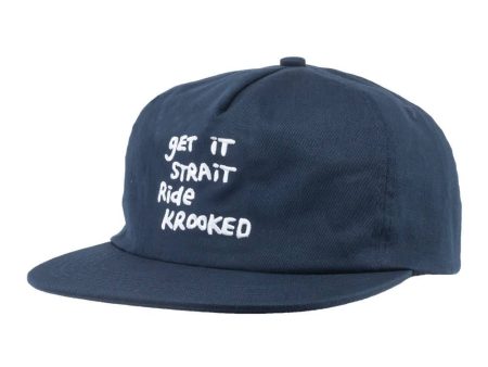 KROOKED GET STRAIT SNAP BACK NAVY Supply