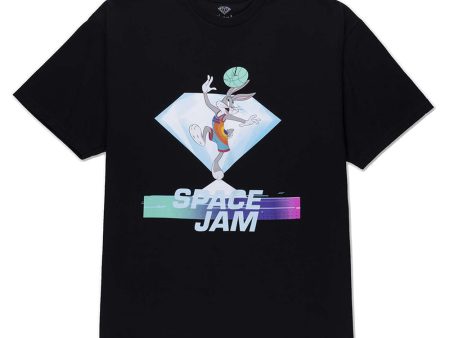 DIAMOND x SPACE JAM HOOK SHOT TEE BLACK For Discount