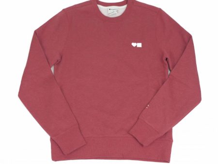 BLUETILE LOVE CHAMPION CREWNECK RED Sale