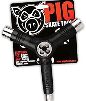 PIG SKATE TRI-TOOL THREADER BLACK For Discount