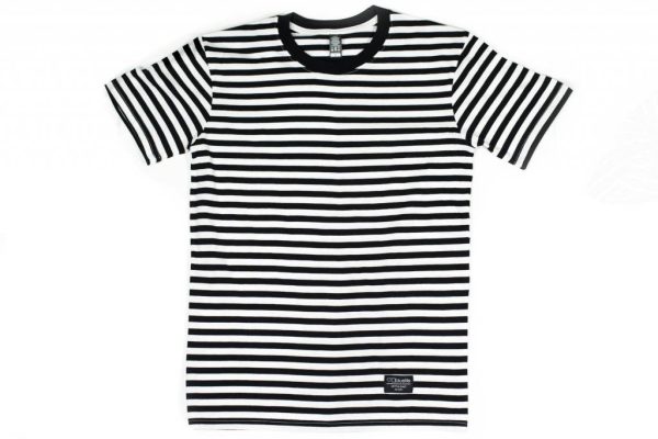 BLUETILE SURPLUS STRIPED TEE BLACK   WHITE Fashion