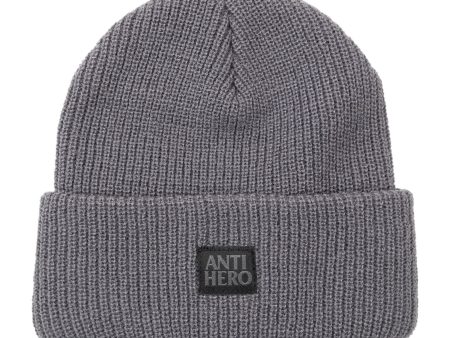 ANTIHERO LIL BLACK HERO BEANIE CHARCOAL BLACK Online now