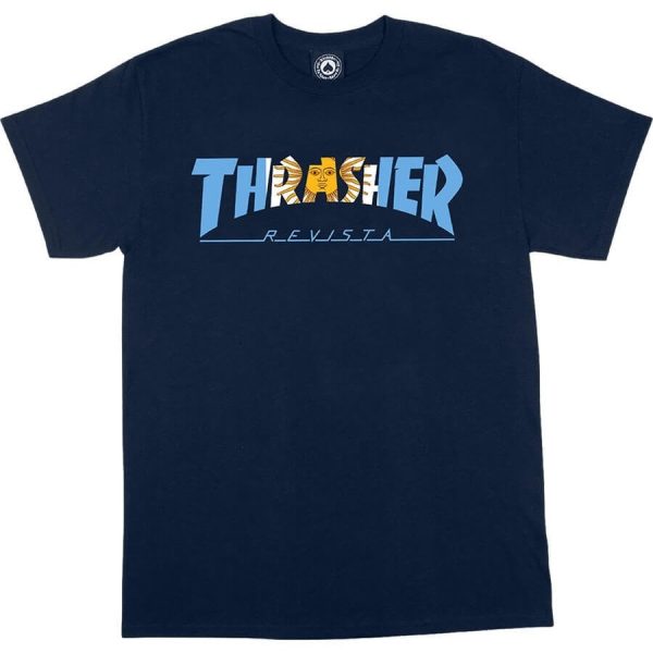 THRASHER ARGENTINA LOGO T-SHIRT NAVY Cheap