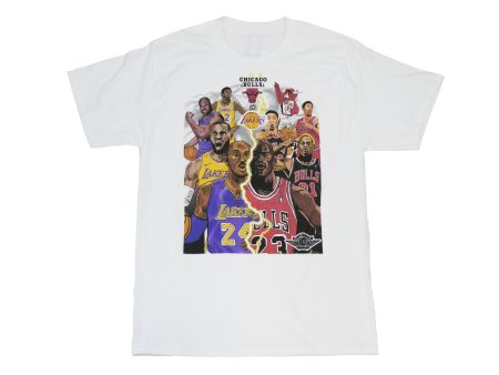 BLUETILE LA TO CHICAGO JORDAN 1 T-SHIRT WHITE Hot on Sale