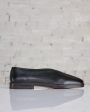 Lemaire Flat Piped Slipper Loafer Nappa Leather Black Online Sale