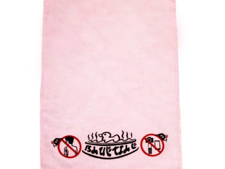 BLUETILE RUBBER DUCKY HAND TOWEL PINK Discount