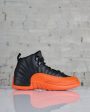 Nike Women s Air Jordan 12 Retro Black Brilliant Orange-White Online now