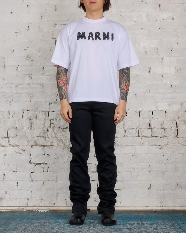 Marni Soft Denim Straight Jean Black For Sale