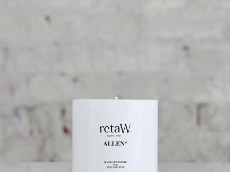 retaW Candle ALLEN (White) on Sale