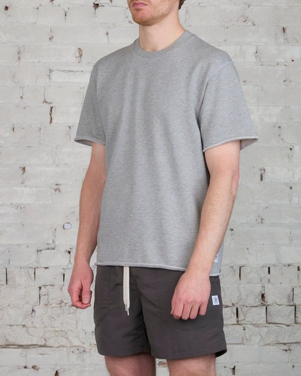 Reigning Champ Lightweight Terry Cut Off Crewneck Heather Grey Hot on Sale