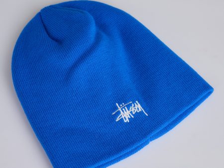 Stussy Basic Skullcap Beanie Cobalt Cheap