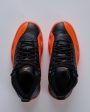 Nike Women s Air Jordan 12 Retro Black Brilliant Orange-White Online now